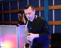 Sax Live amenizando la Cata de Vinos Riojanos