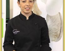 Rosa Chandro nos muestra el plato realizado en el Show Cooking