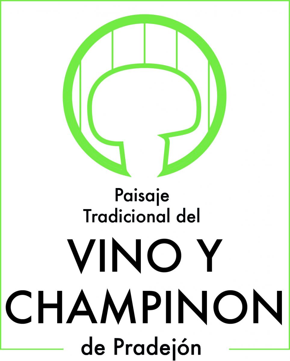 Paisaje tradicional del vino y el champiñón